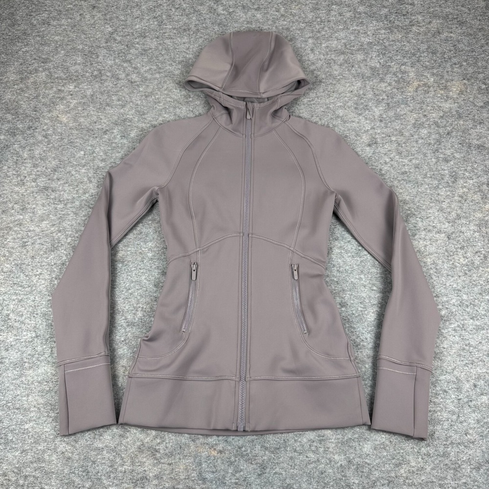 Lululemon Day‎ Maker Full Zip Hoodie Lunar Rock Womens 2